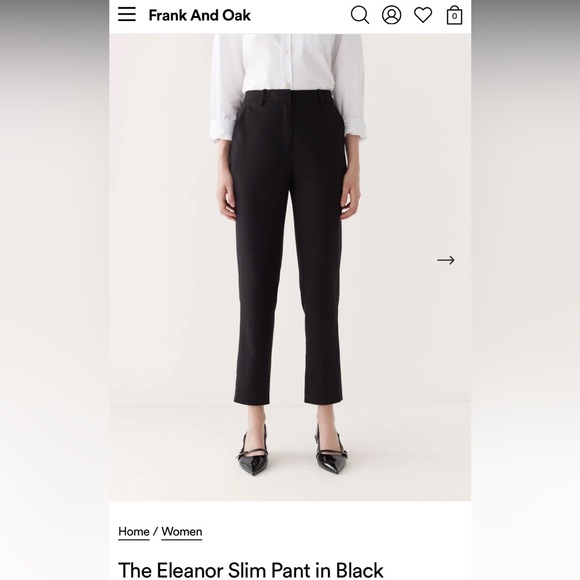 Frank and oak Eleanor pant - Picture 1 of 6